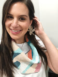 acrylic floral earring