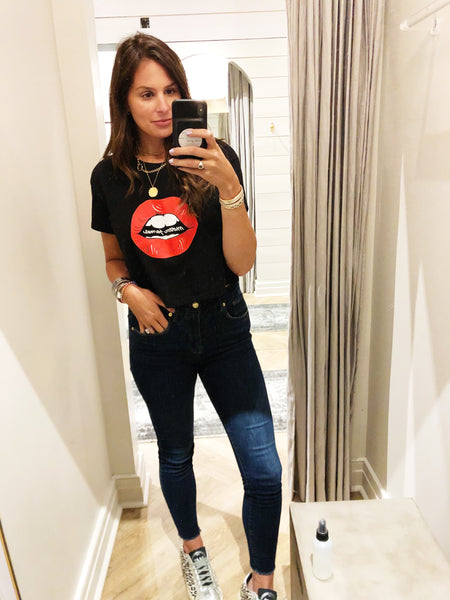 MJ kiss this crop top