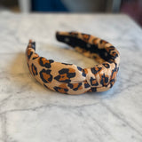 caramel leopard headband
