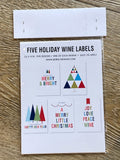 merry and bright wine labels